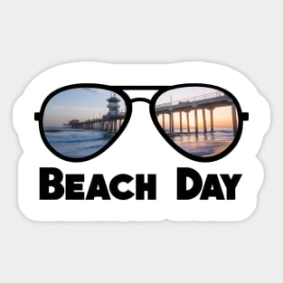 Beach Day Sunglasses Sticker